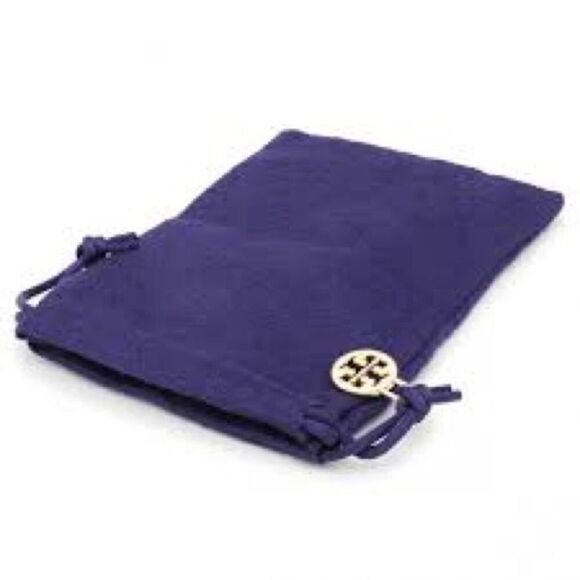 NWOT Tory Burch Rose Gold Logo Shape Pave Stud Earrings - Picture 6 of 6